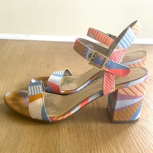 Fun multi-colored Sam Edelman heels